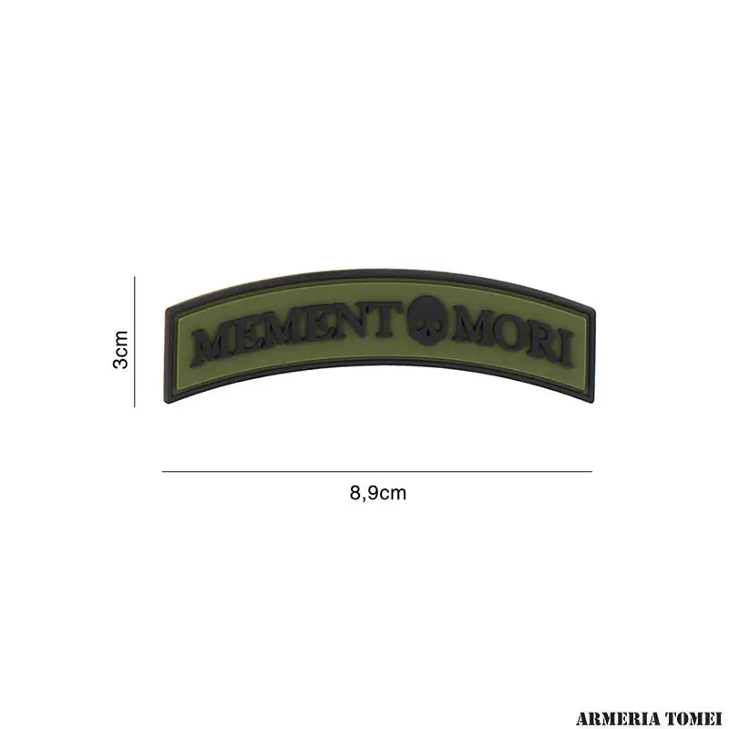 PATCH - 3D PVC MEMENTO MORI (TAB) VERDE 4097