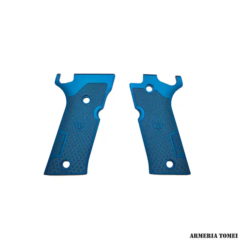 BERETTA - GUANCETTE 92X PERFORMANCE SLIM BLU IN ALLUMINIO