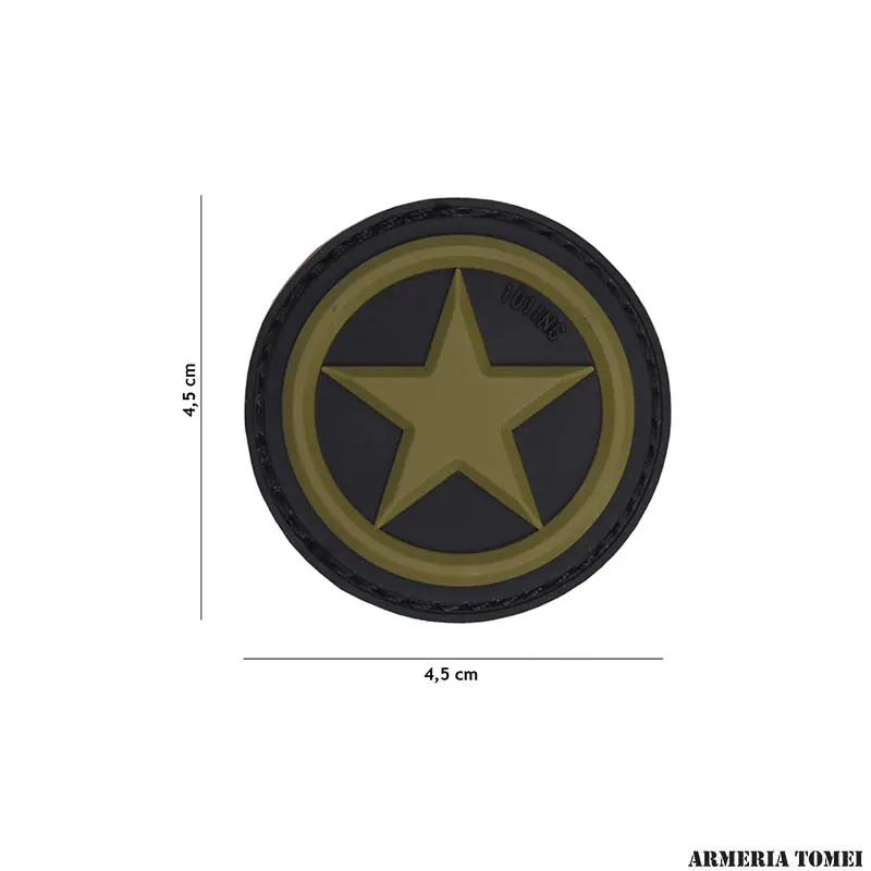 PATCH - 3D PVC USA STAR VERDE 18063