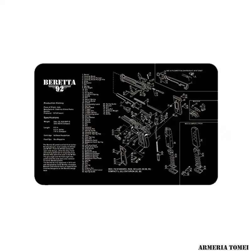 TAPPETINO PULIZIA ARMA BERETTA 92
