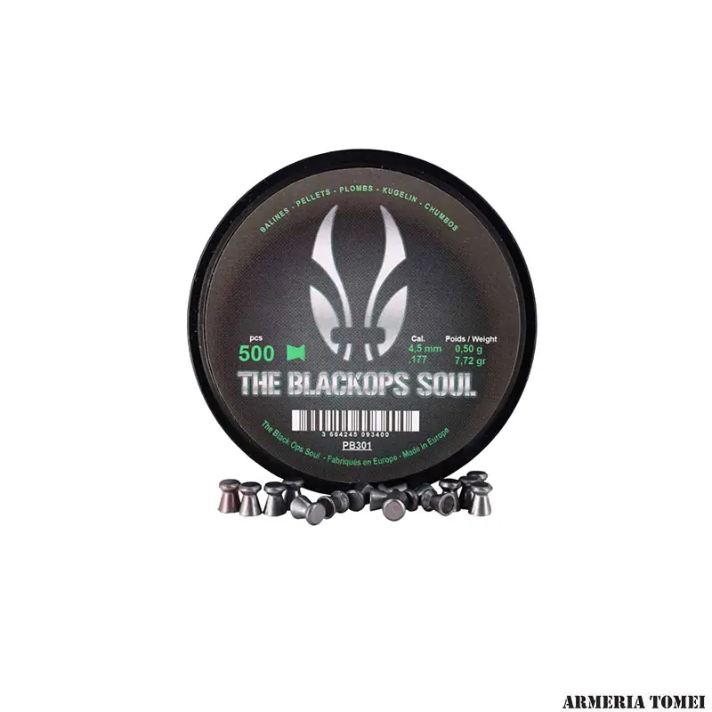 BLACKOPS - SOUL FLAT HEAD 4,5mm (.177) 0,50g / 7,72gr (500pz)
