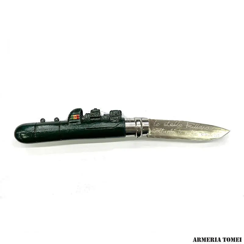 COLTELLO - OPINEL - N.10 INOX CON MANICO - SOMMERGIBILE - REALIZZATO A MANO