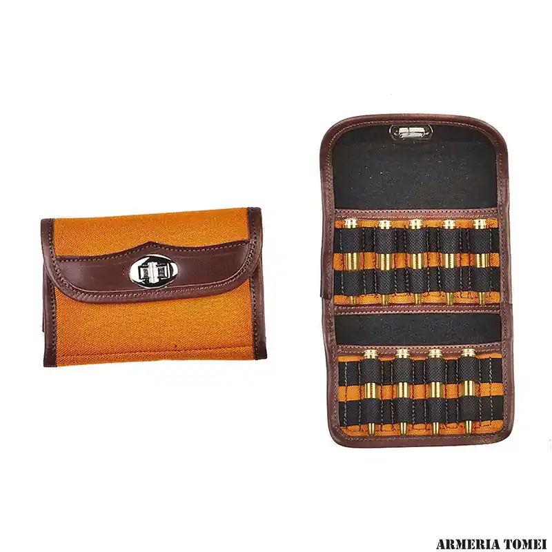 GIBERNA PER CARABINA IN CORDURA DUPONT ORANGE 9 CELLE ELASTICA