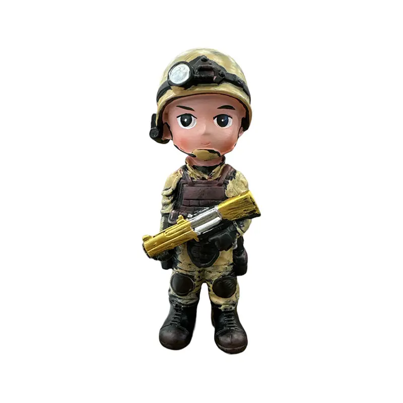 STATUETTA SOLDATO AMERICAN CORPS SOLDIER 16CM