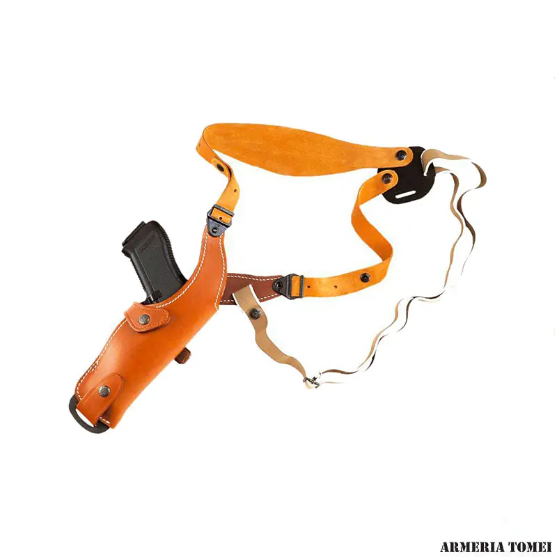 VEGA HOLSTER - FONDINA IN CUOIO FODERATO ASCELLARE VERTICALE PER M/Auto 3 1/2 " - BERETTA 82/84 - NANO - CZ 83