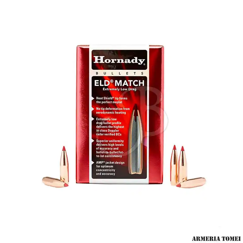 HORNADY - PALLE - ELD-MATCH 22 CAL (.224 ") 75GR (100 PZ)