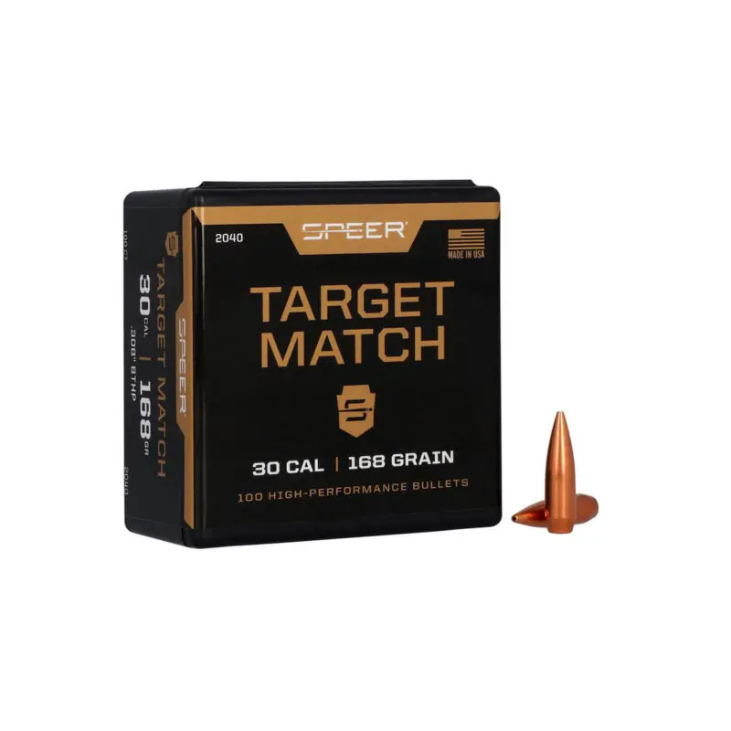 PALLE - SPEER - TARGET MATCH 30 CAL 168GR .308 " BTHP 100 PZ