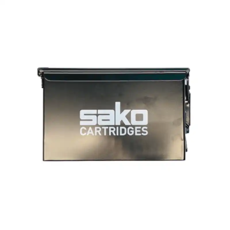 SAKO - SCATOLA PORTAMUNIZIONI NERA IN METALLO