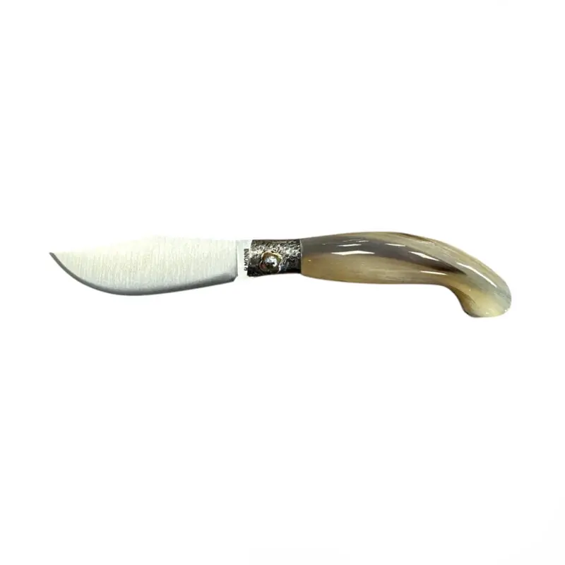 COLTELLO - SCUOIO MONOLITICO MONNI MONTONE TESTINA BULINATA 16cm