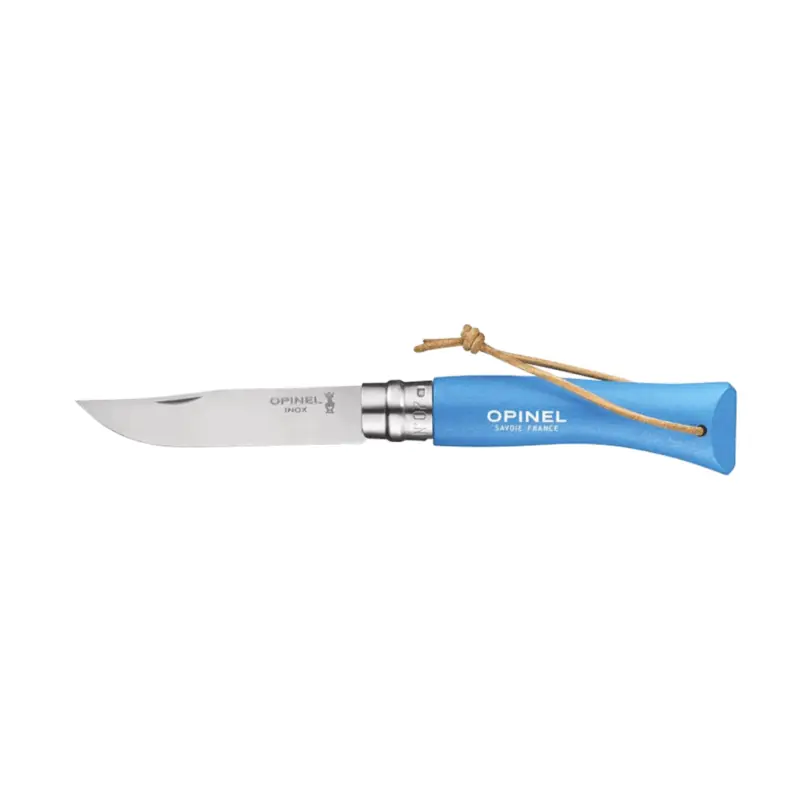 COLTELLO - OPINEL - N°07 INOX BAROUDEUR "BLEU CYAN "