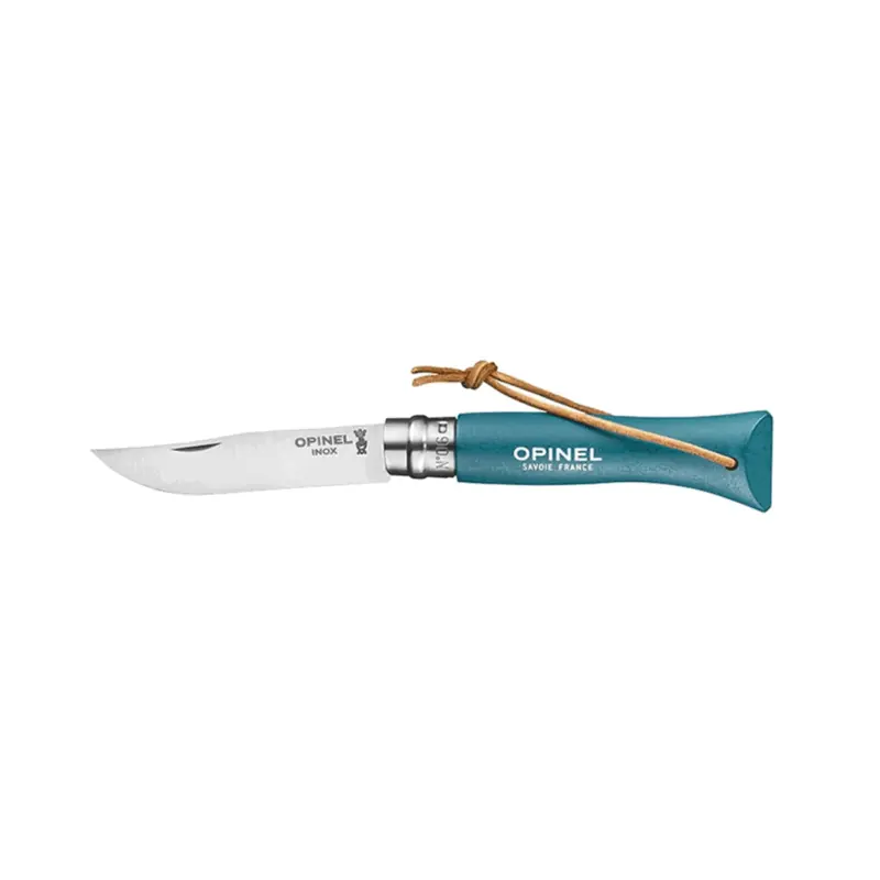 COLTELLO - OPINEL - N°06 INOX BAROUDEUR "TURQUOISE "