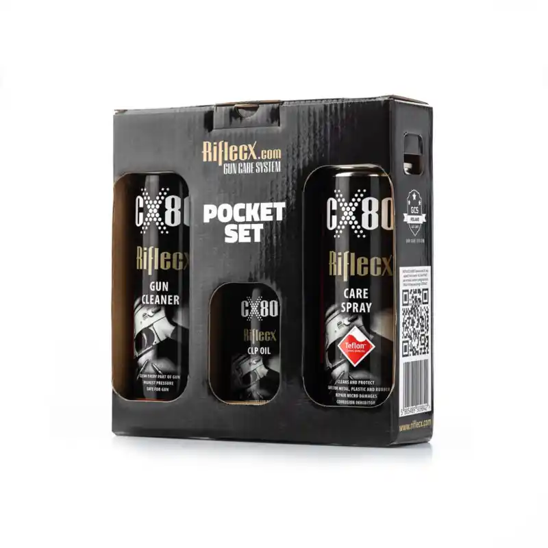 RIFLECX CX80 - POCKET SET KIT COMPLETO PER LA MANUTENZIONE DELLE ARMI