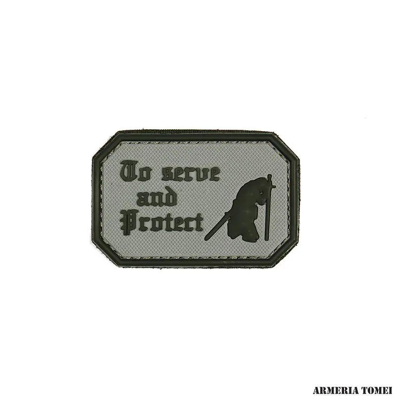 PATCH - 3D PVC TO SERVE AND PROTECT GRIGIO 1091