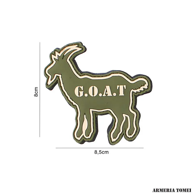 PATCH - 3D PVC G.O.A.T VERDE 3107