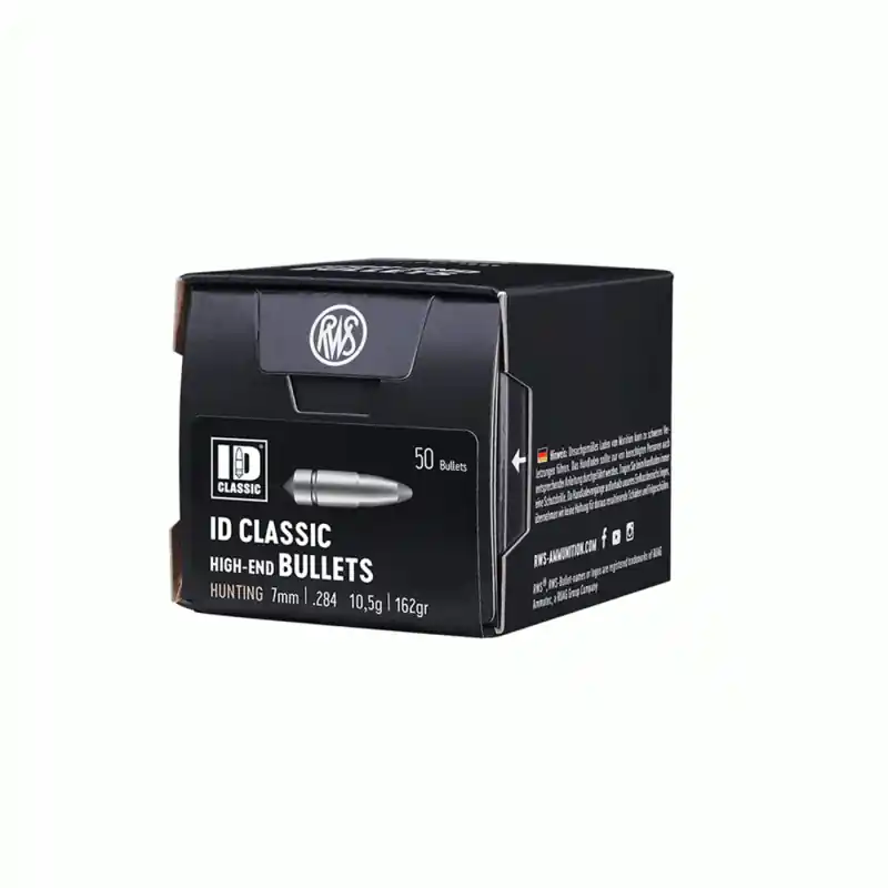 RWS - PALLE - ID CLASSIC 7mm / .284 - 10,5g / 162gr (50 PZ)