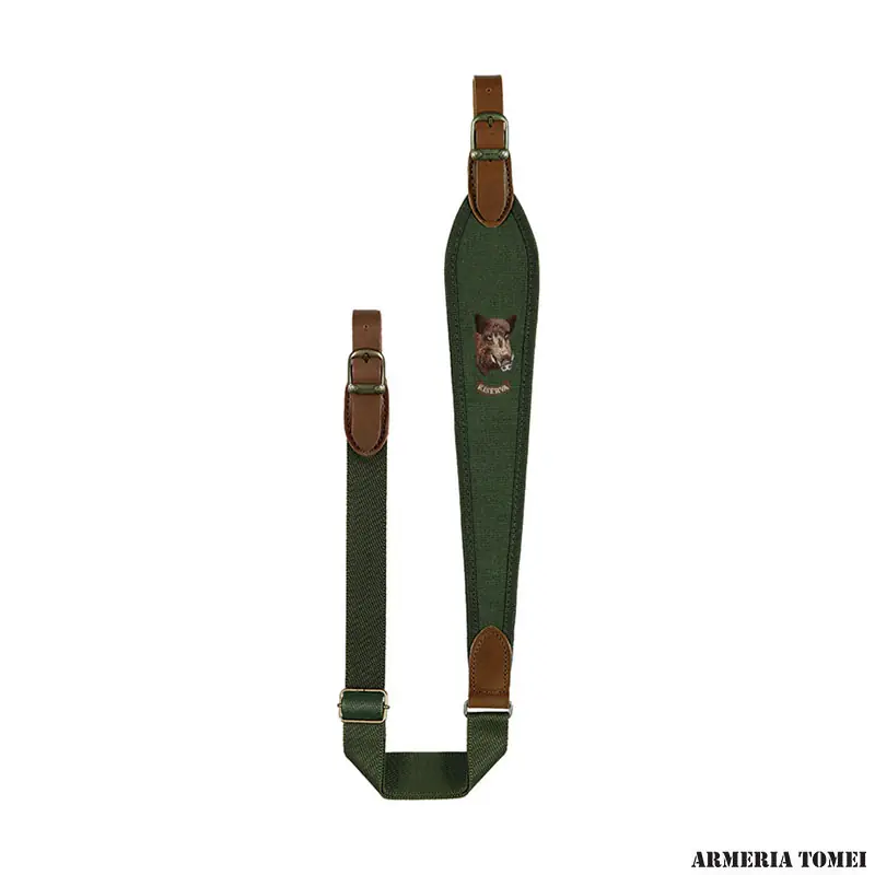 RISERVA - TRACOLLA CARABINA IN CORDURA RICAMO CINGHIALE