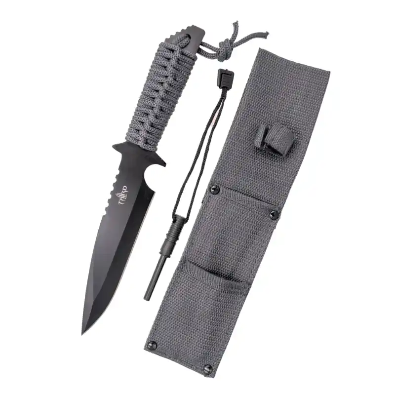COLTELLO - THIRD - TACTICAL KNIFE LAMA ACCIAIO 17,5CM