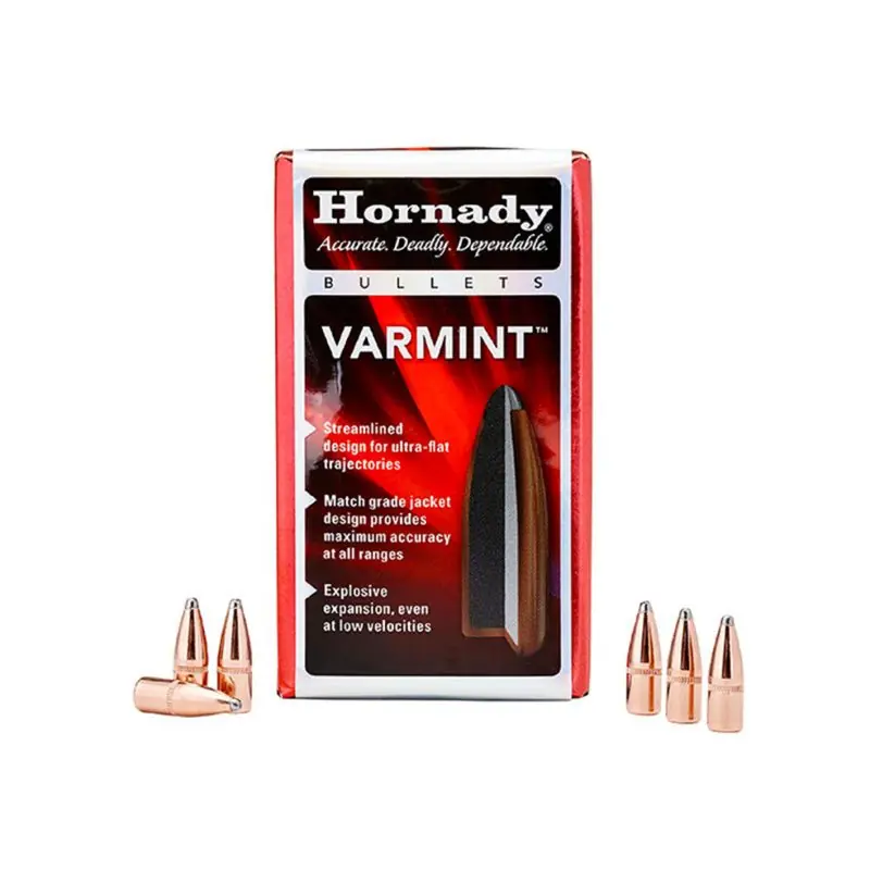 PALLE DA RICARICA - HORNADY - VARMINT™ 22 Cal .224 50 gr SP SX® (100 PZ)