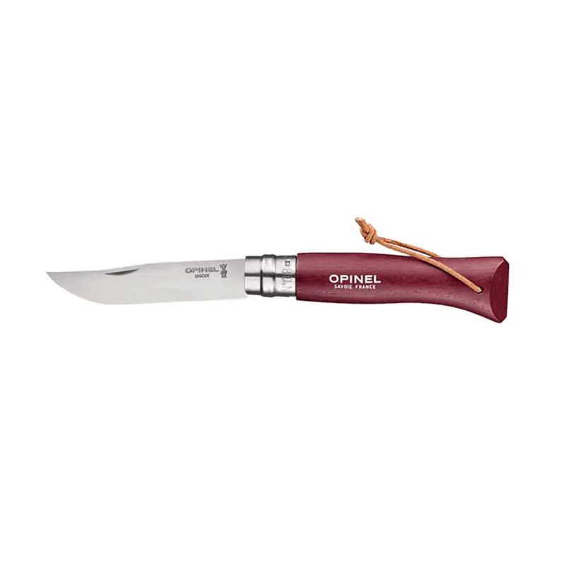 COLTELLO - OPINEL - N°08 INOX BAROUDEUR "GRENAT "