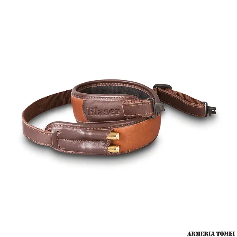 BLASER - CINGHIA PER FUCILE IN PELLE MARRONE