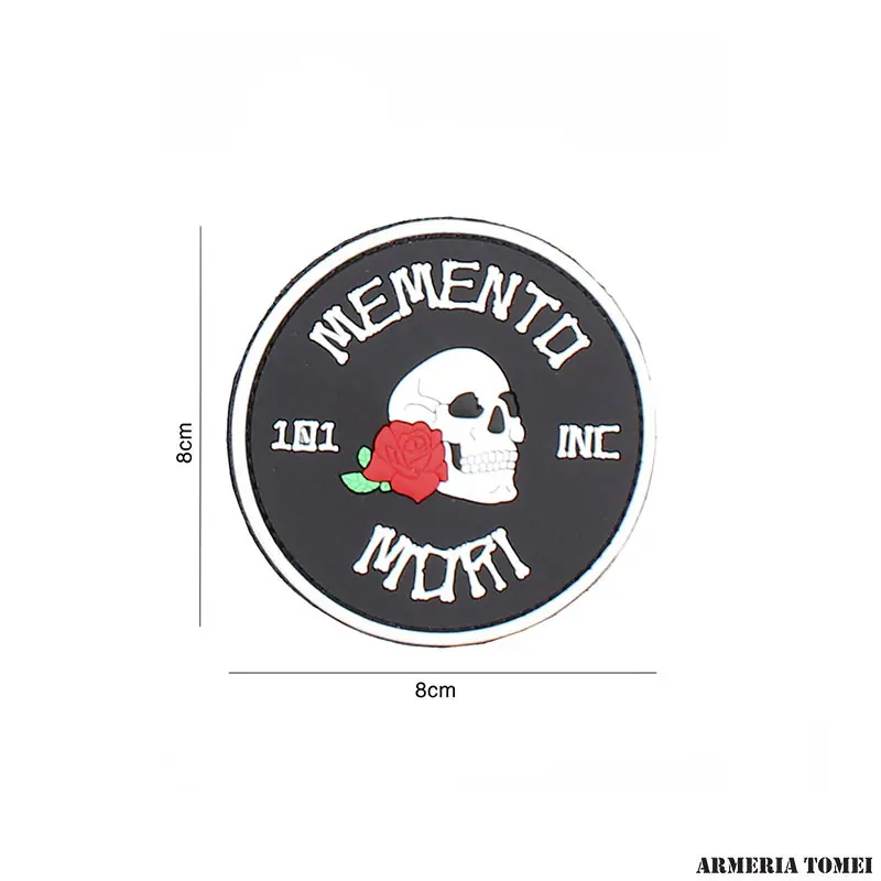 PATCH - 3D PVC MEMENTO MORI 101 INC (TONDA) Black 3102
