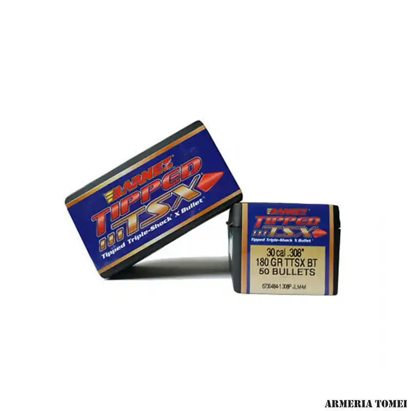BARNES - PALLE - OGIVE BARNES TIPPED TSX CAL 30 .308 " 180GR TTSX BT 50 PZ. -30372