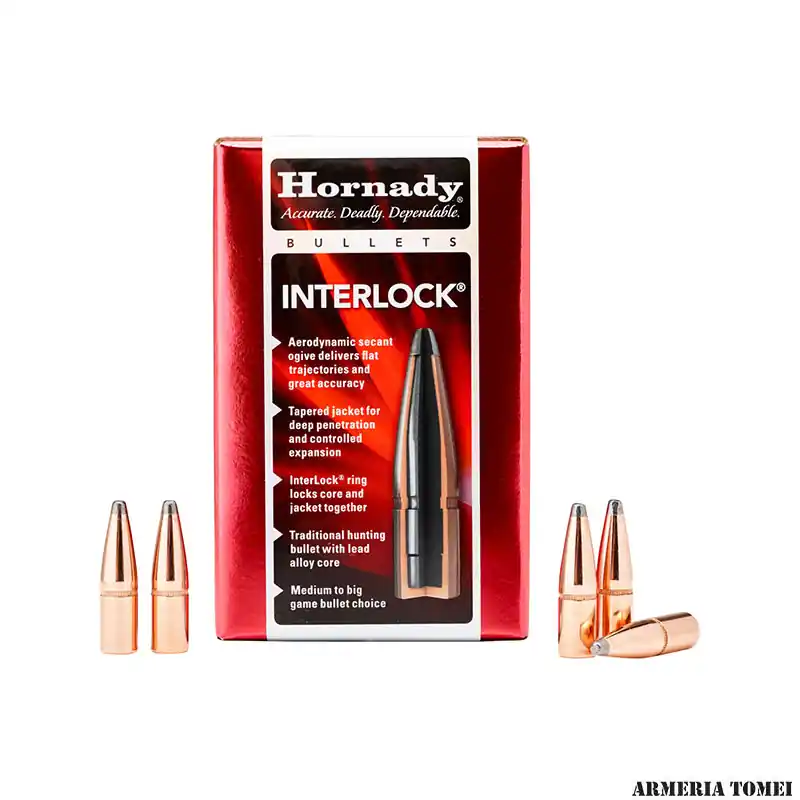 PALLE DA RICARICA - HORNADY - 45 Cal .458 350 gr InterLock® RN (50 PZ)