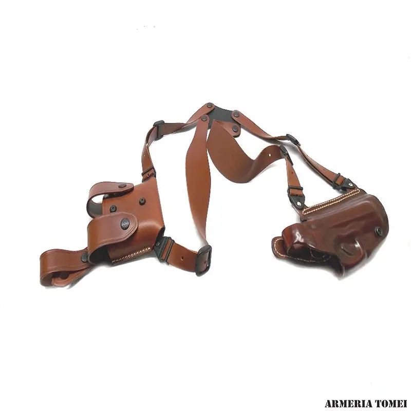 VEGA HOLSTER - FONDINA ASCELLARE PELLE MULTIUSO PER BERETTA 92/98 Marrone/Tan