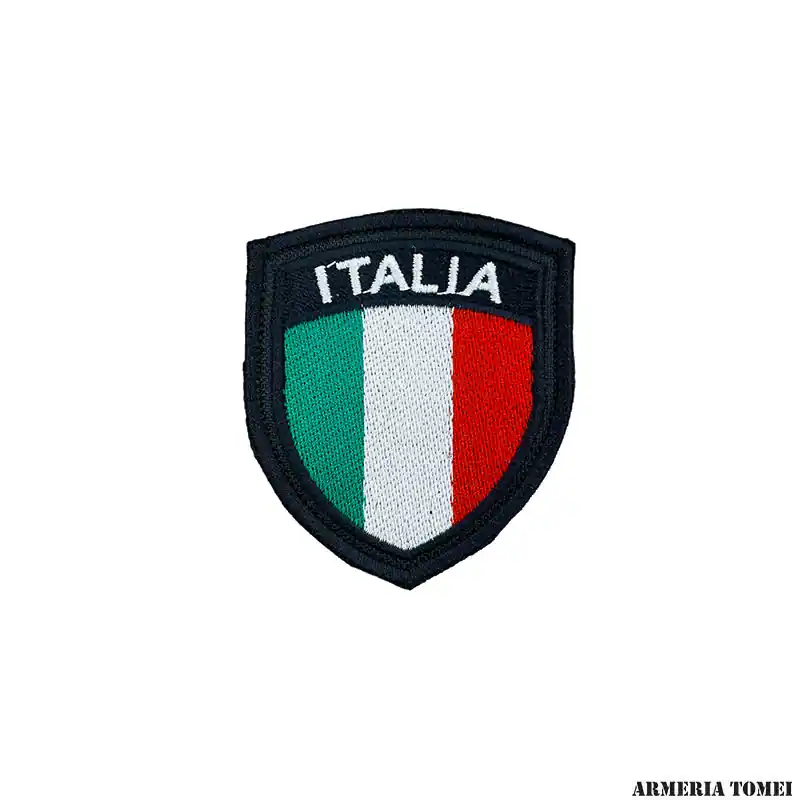 PATCH - ITALIA RICAMATO CON VELCRO -NERA