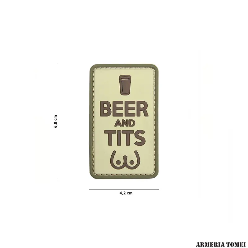PATCH - 3D PVC BEER AND TITS COYOTE 11118
