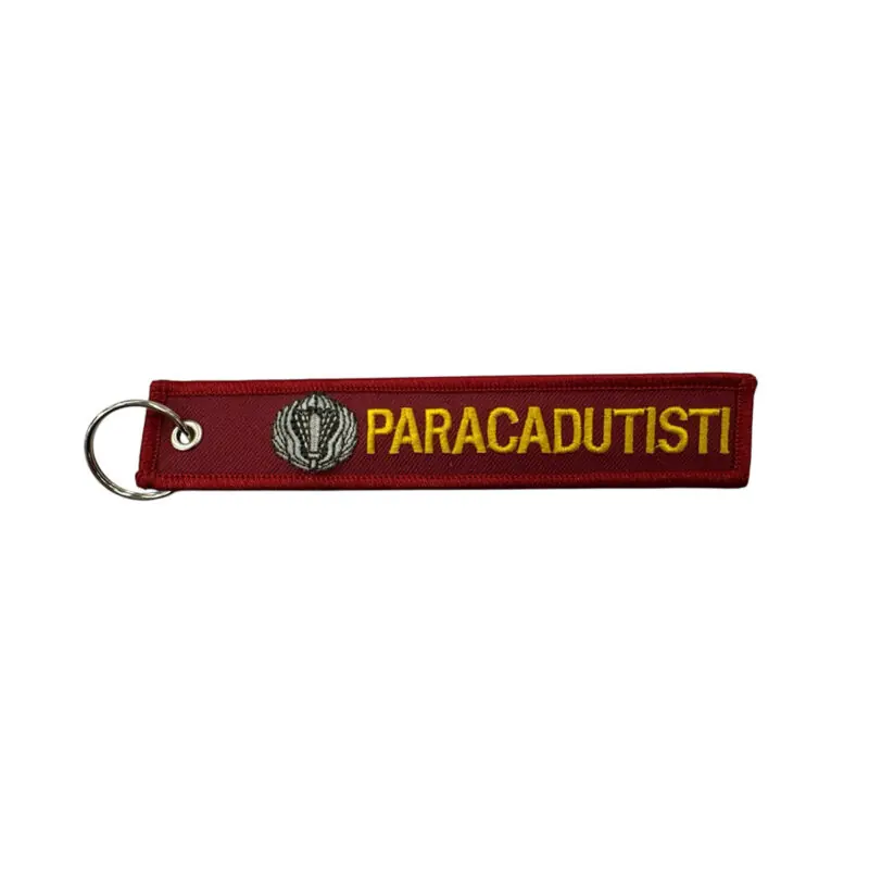 PORTACHIAVI TESSUTO PARACADUTISTI Bordeaux