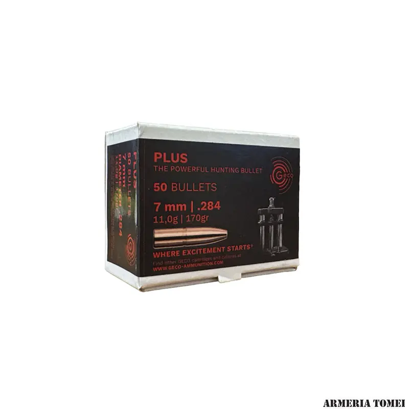 PALLE DA RICARICA - GECO - PLUS 7mm .284 11,0g 170gr (50pz)
