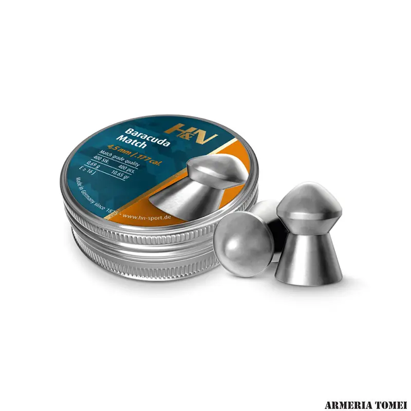 PALLINI ARIA COMPRESSA - H&N - DIABOLO BARACUDA MATCH 4.5MM / .177 CAL. 0.69g 10.65gr(400 PZ)