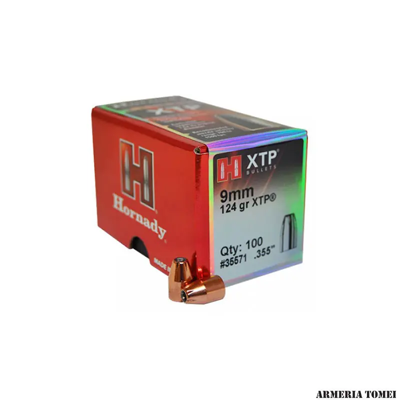 HORNADY - PALLE - 9mm .355 " 124 gr XTP® (100 PZ)