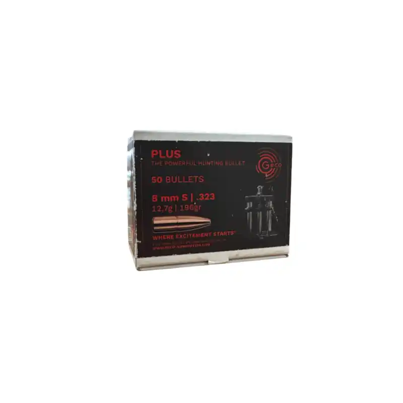 PALLE DA RICARICA - GECO - PLUS 8mm S .323 12,7g 196gr (50pz)