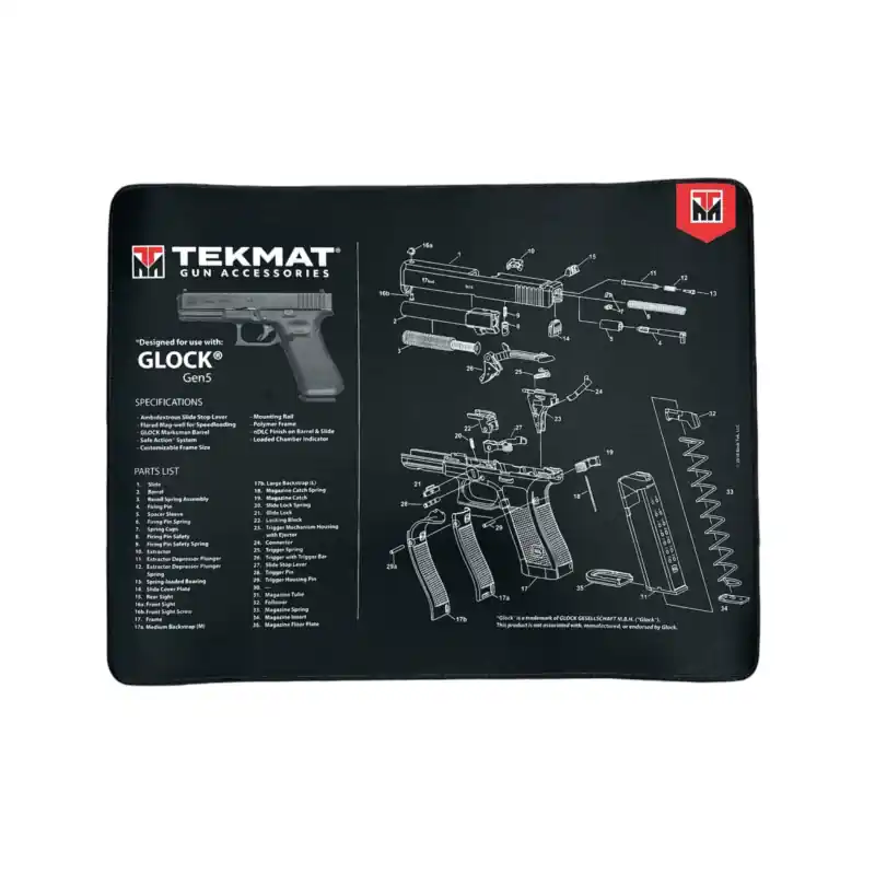 TAPPETINO – TEKMAT – PREMIUM BENCH MAT GLOCK GEN5 51x38cm