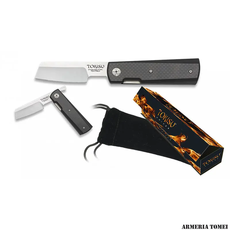 TOKISU - COLTELLO LAMA RASOIO MANICO FIBRA DI CARBONIO