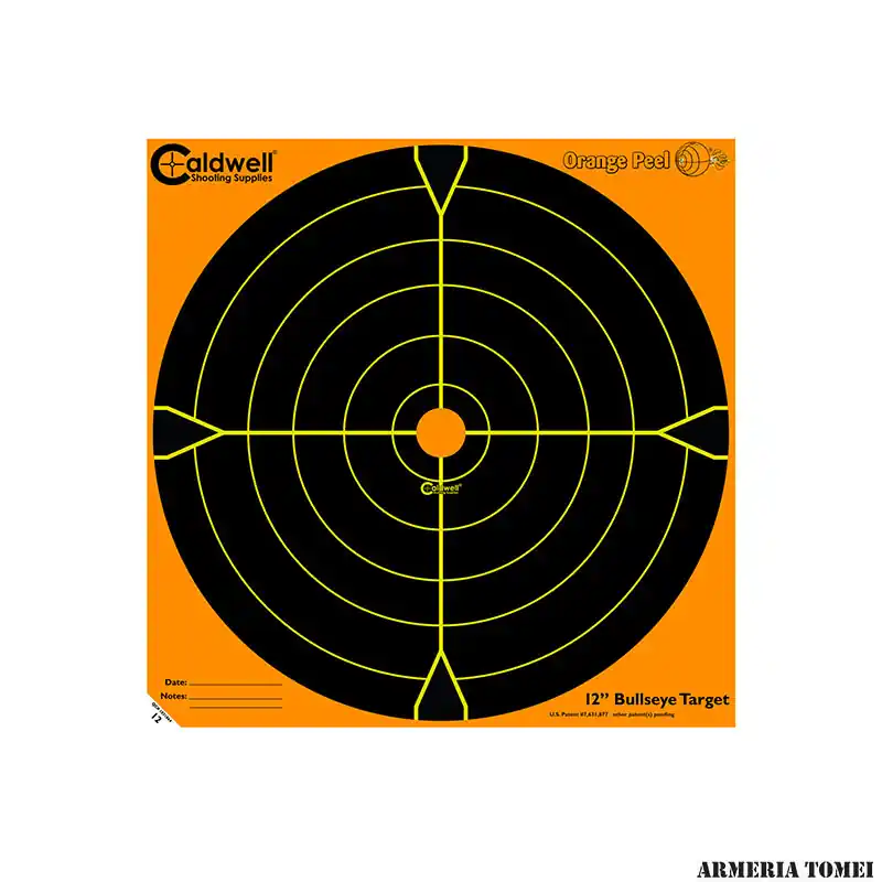 CALDWELL - BERSAGLI REATTIVI ORANGE PEEL 12‘/30cm Bulls-Eye (10 FOGLI)