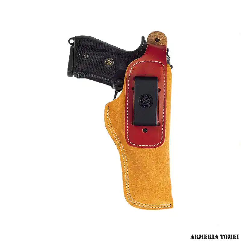VEGA HOLSTER - FONDINA IN PELLE SCAMOSCIATA DA CINTURA CON SGANCIO RAPIDO (USO INTERNO/ESTERNO)