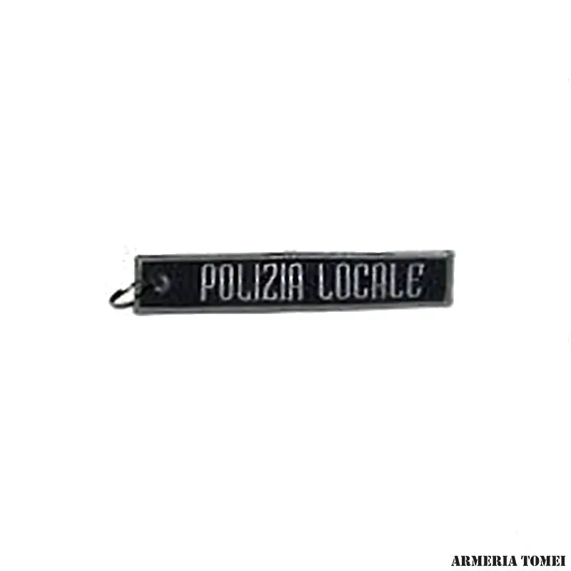 POLIZIA LOCALE - PORTACHIAVI IN STOFFA RICAMATO