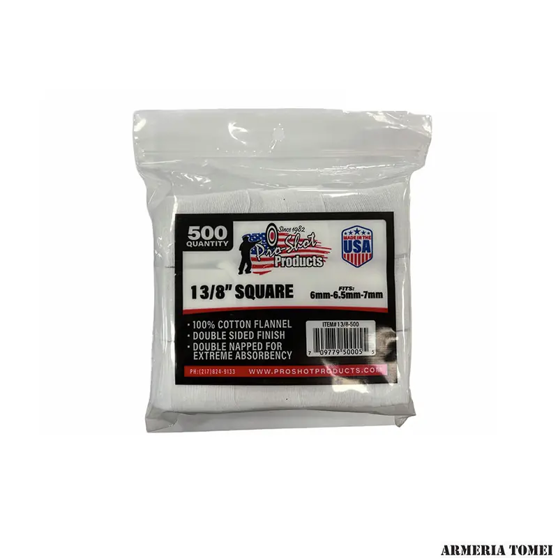 PRO-SHOT - 1 3/8 " SQUARE 6mm - 6.5mm - 7mm (500 PZ) - 1 3/8-500