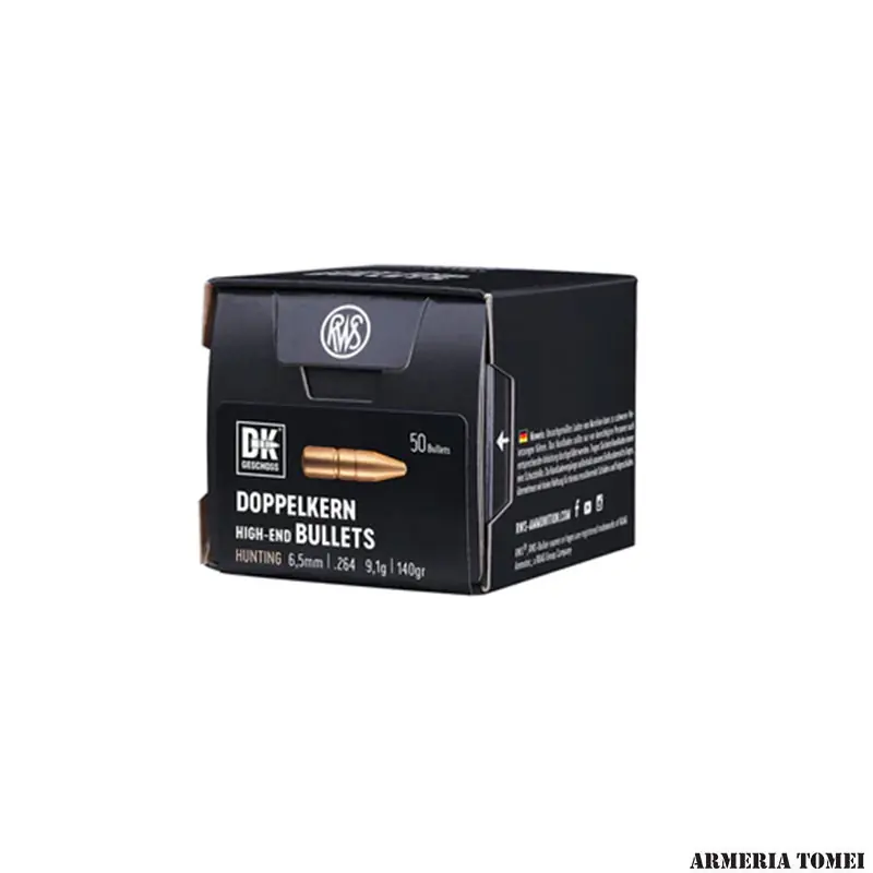RWS - PALLE - DOPPELKERN HUNTING 6,5mm .264 • 9,1g 140gr (50pz)