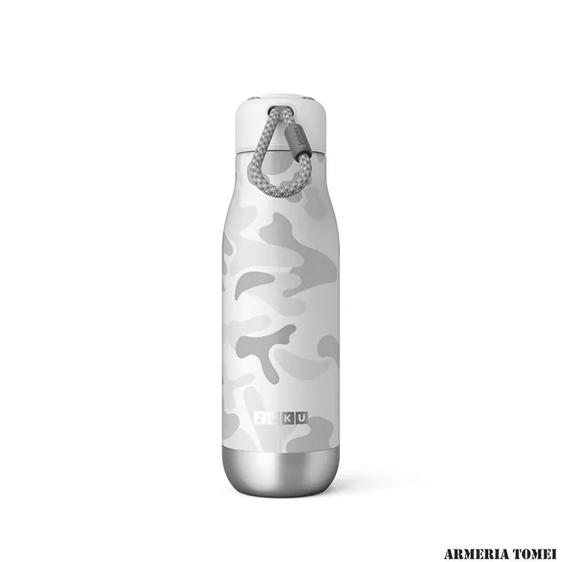 BORRACCIA TERMICA - ZOKU® - 500ML ACCIAIO CAMOUFLAGE WHITE