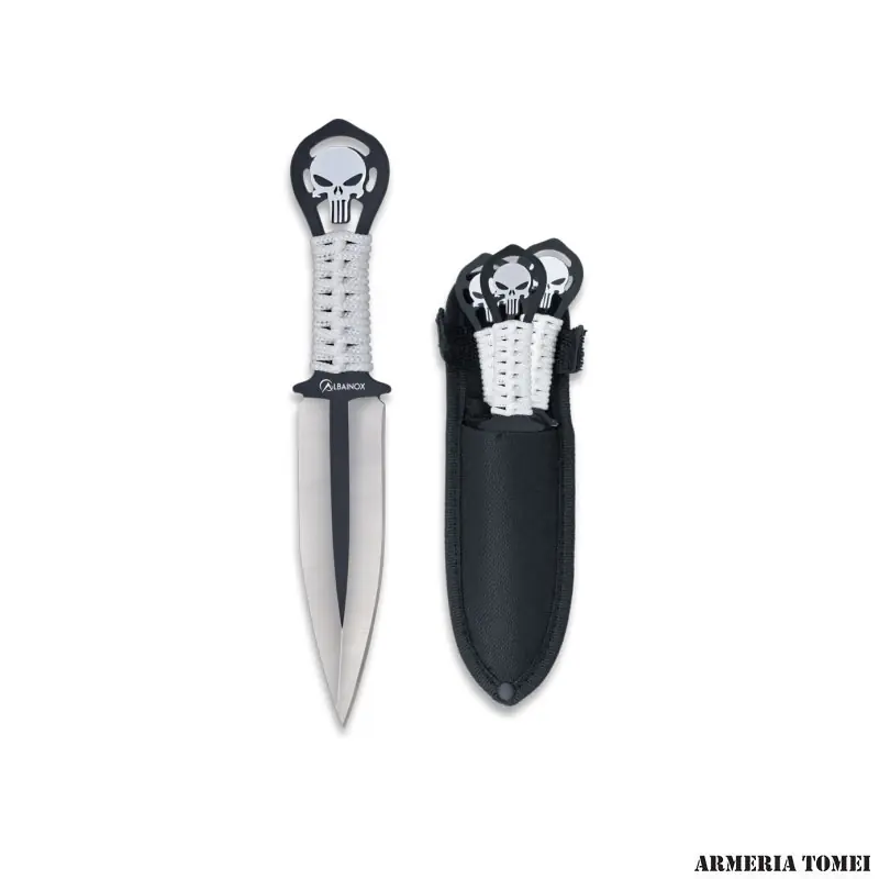 ALBAINOX - SET DA 3 COLTELLO DA LANCIO PUNISHER