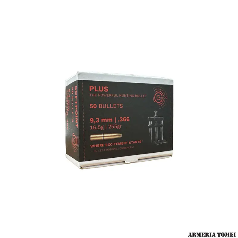 PALLE DA RICARICA - GECO - PLUS 9,3mm .366 16,5g 255gr (50pz)