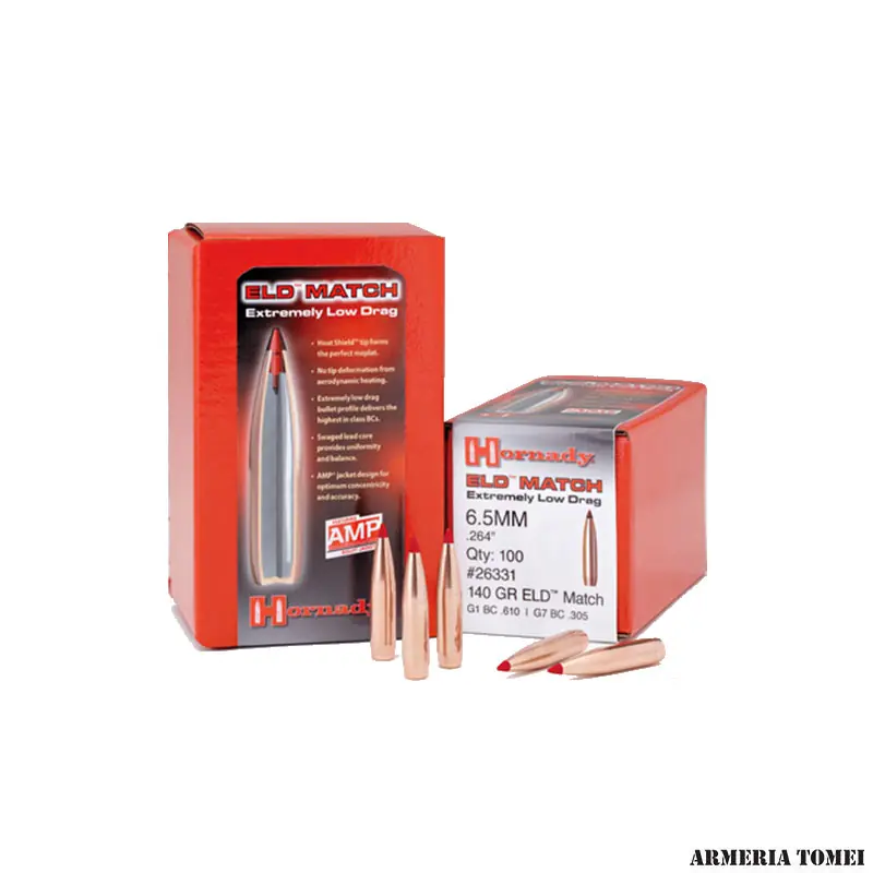 HORNADY - 338 CAL (.338 ") 285gr ELD MATCH (50 PZ)