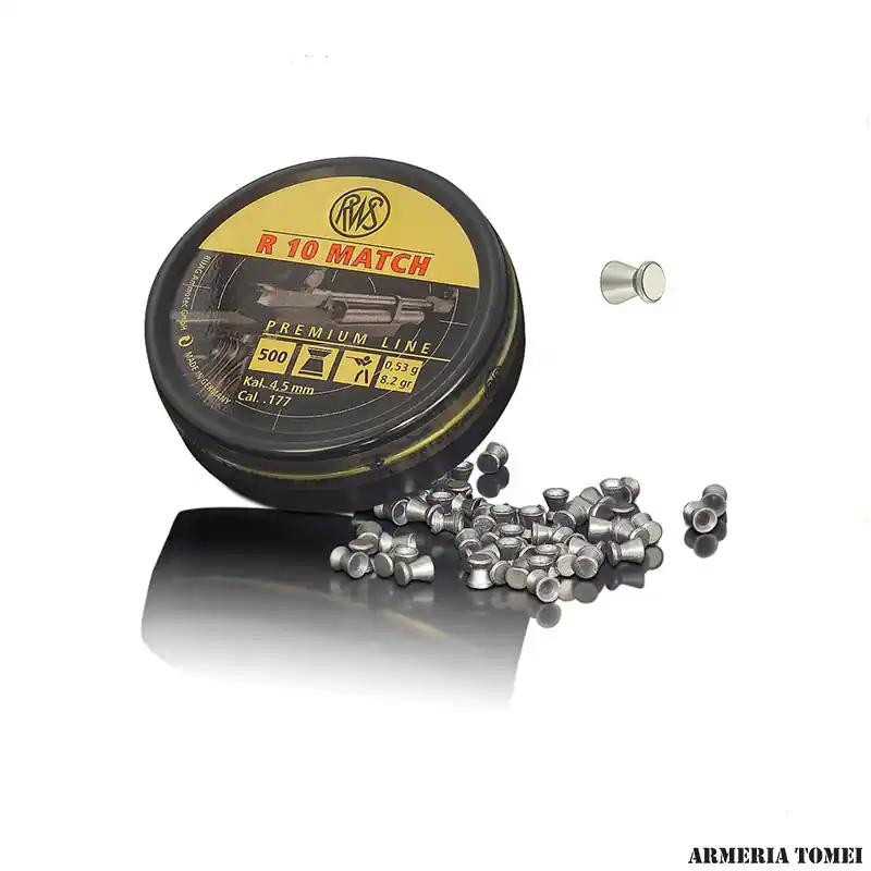 RWS - R 10 MATCH PREMIUM LINE 4,5MM 0,53G/8.2GR CONF. 500 PZ.