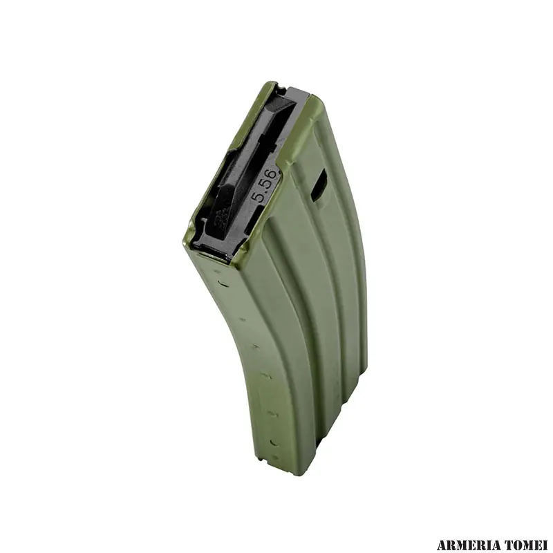 CARICATORE - DURAMAG Caricatore Speed AR15 .223R./5.56 Inf. 30 colpi, Anod. Verde, T360, Elevatore Nero, Molla Everflex
