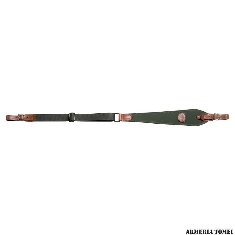 RADAR - BRETELLA CARABINA IN CORDURA E CUOIO GRASSO CON FIBBIE