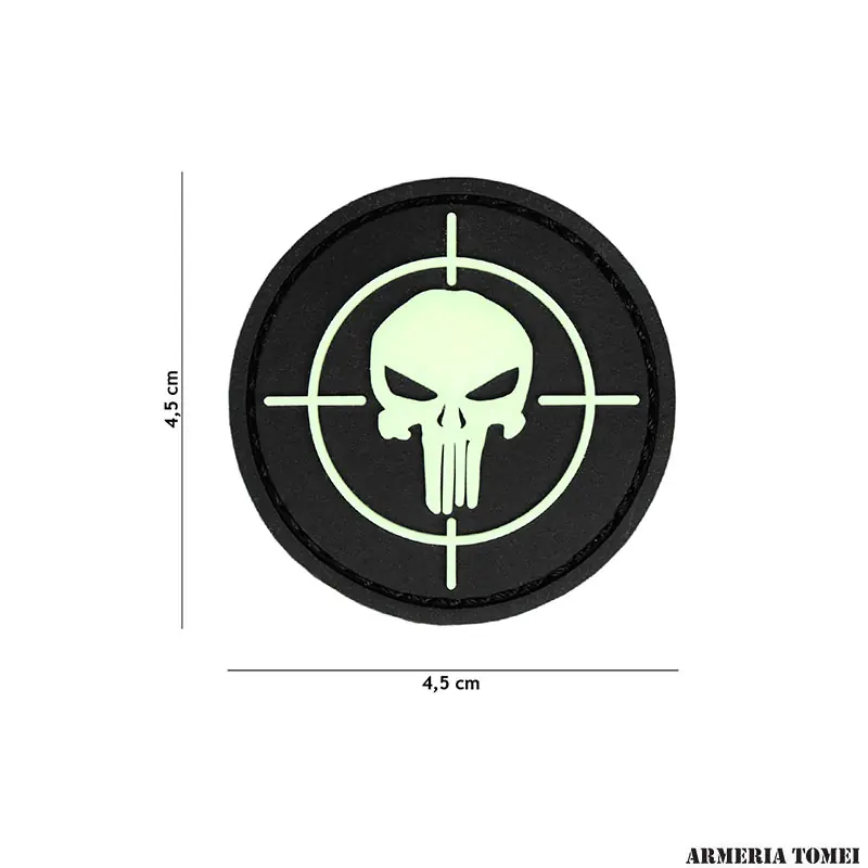 PATCH - 3D PVC PUNISHER SIGHT GLOW IN THE DARK 20026